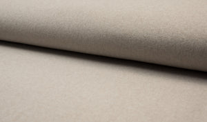 Bio-Baumwoll-Fleece helltaupe beige meliert