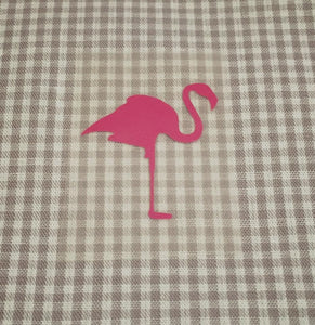 Bügelmotiv Giraffenland Flamingo
