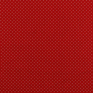 Baumwollstoff Punkte klein rot