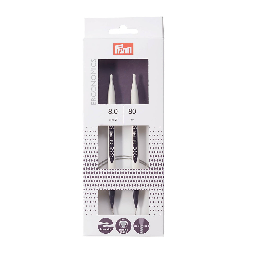 Prym Rundstricknadeln prym.ergonomics 8,0mm 80cm