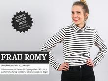 Schnittreif - Frau Romy – Langarmshirt mit Rollkragen