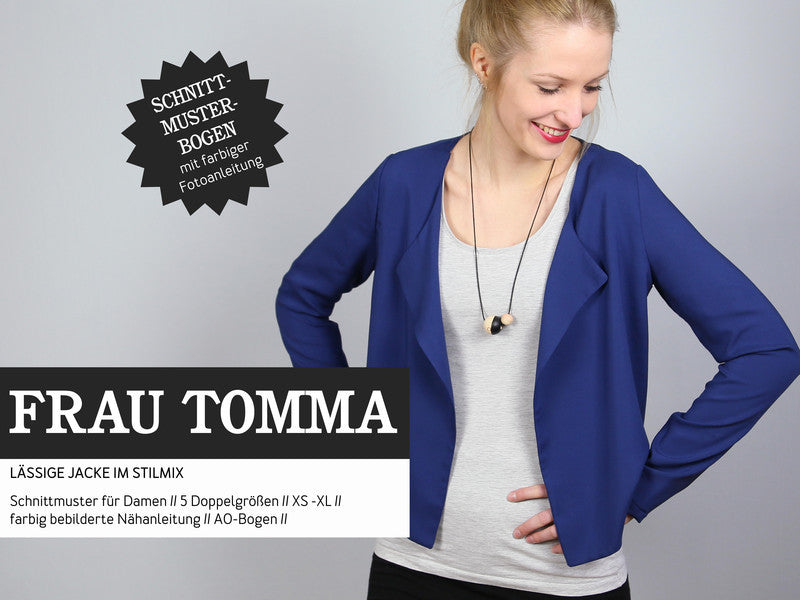 Schnittreif - Frau Tomma - lässige Jacke im Stilmix