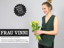 Schnittreif - Frau Vinni - Blusentop mit tiefen V-Ausschnitt