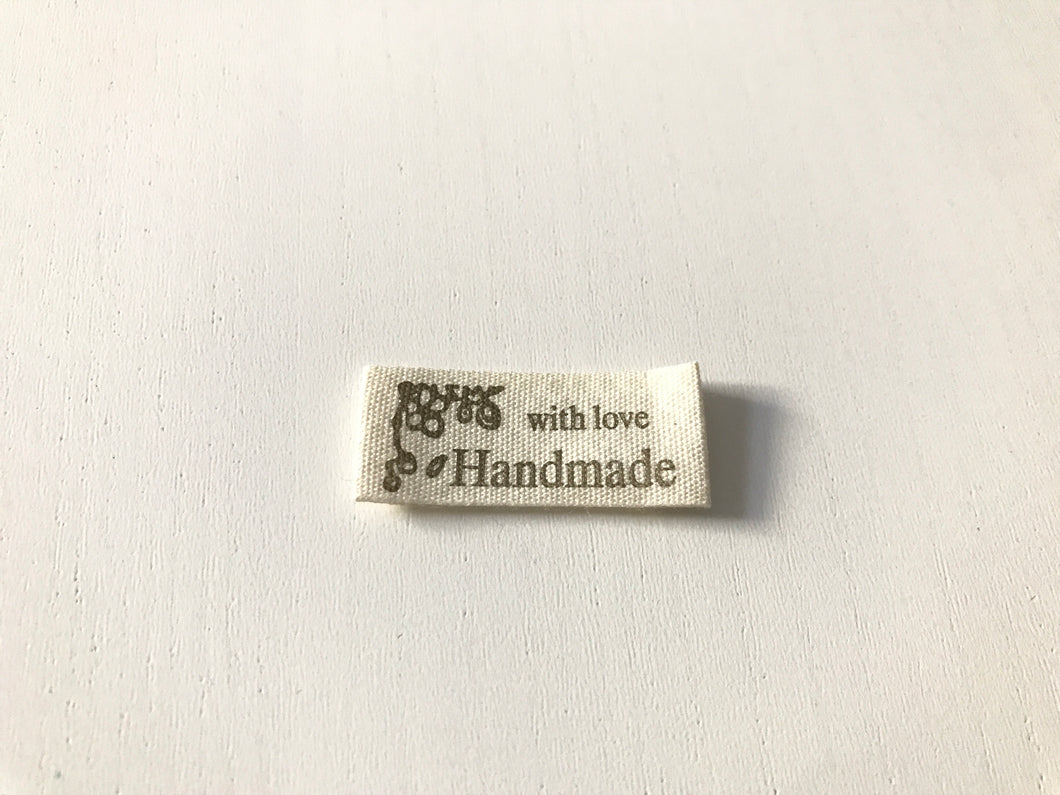 Etikett 'Handmade with love'