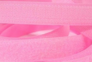 Klettband 20mm rosa Hakenband