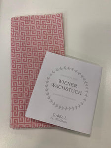 Wiener Wachstuch Gr. L Ornamente rosa