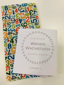 Wiener Wachstuch Gr. L Zahlen