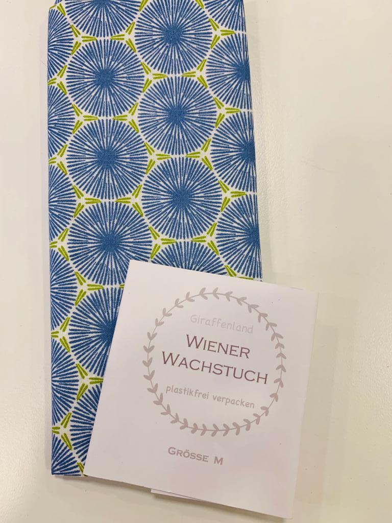 Wiener Wachstuch Gr. M Kreis Muster blau