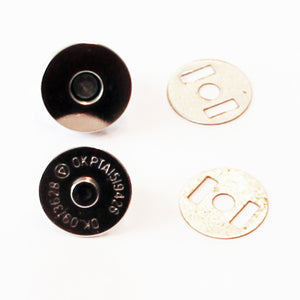 Magnet-Verschluss 18mm silber