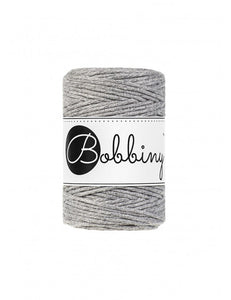 Bobbiny Makramee-Kordel, einfach gedreht, 1,5 mm, silver