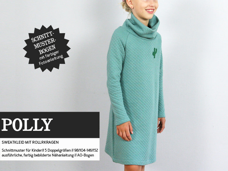 Schnittreif - Polly- gemütliches Sweatkleid mit Rollkragen