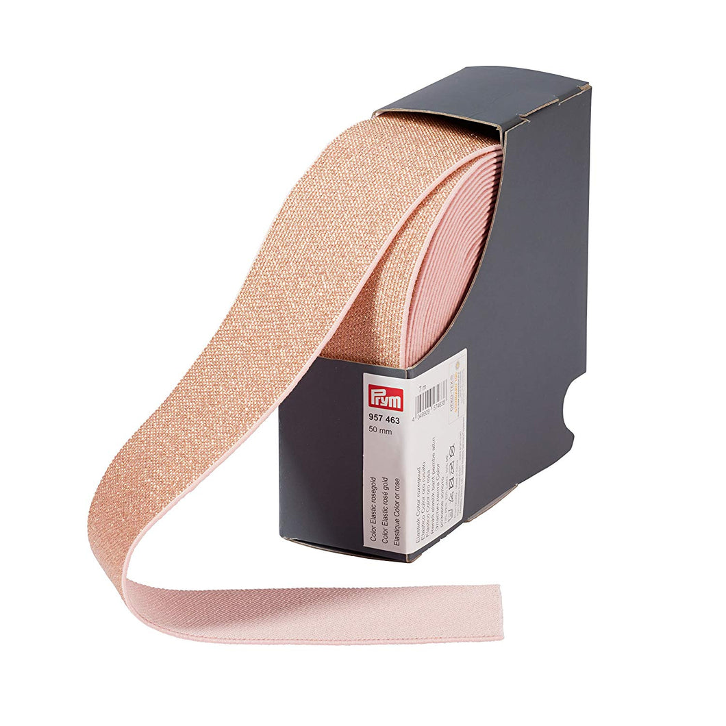 Prym Gummiband Color - Elastic 50mm roségold