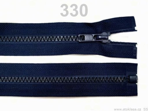 teilbarer Jacken-Reißverschluss blau dunkelblau 45 cm