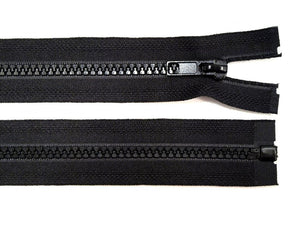 teilbarer Jacken-Reißverschluss schwarz 70 cm