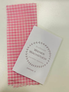 Wiener Wachstuch Gr. S Karo rosa