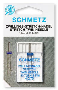 Schmetz Doppel-Nähmaschinennadel 130/705 Stretch No.75/4,0 mm