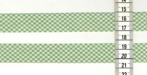Schrägband Westfalen Vichykaro grün