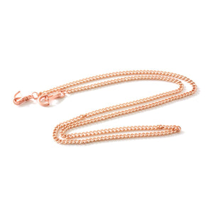 Taschenkette 6mm rosegold 128cm