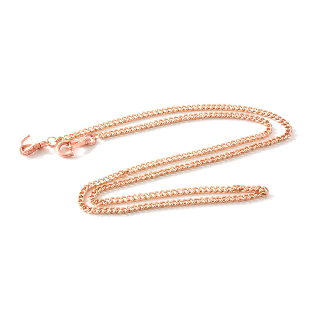 Taschenkette 6mm rosegold 128cm