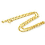Taschenkette 9mm gold 128cm