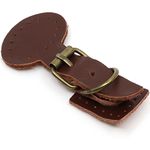Verschluss mit Magnet zum Aufnähen dunkelbraun (2 Stück)