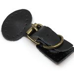 Verschluss mit Magnet zum Aufnähen schwarz (2 Stück)