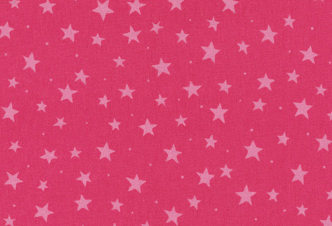 Baumwollstoff Westfalen Junge Linie Sterne pink
