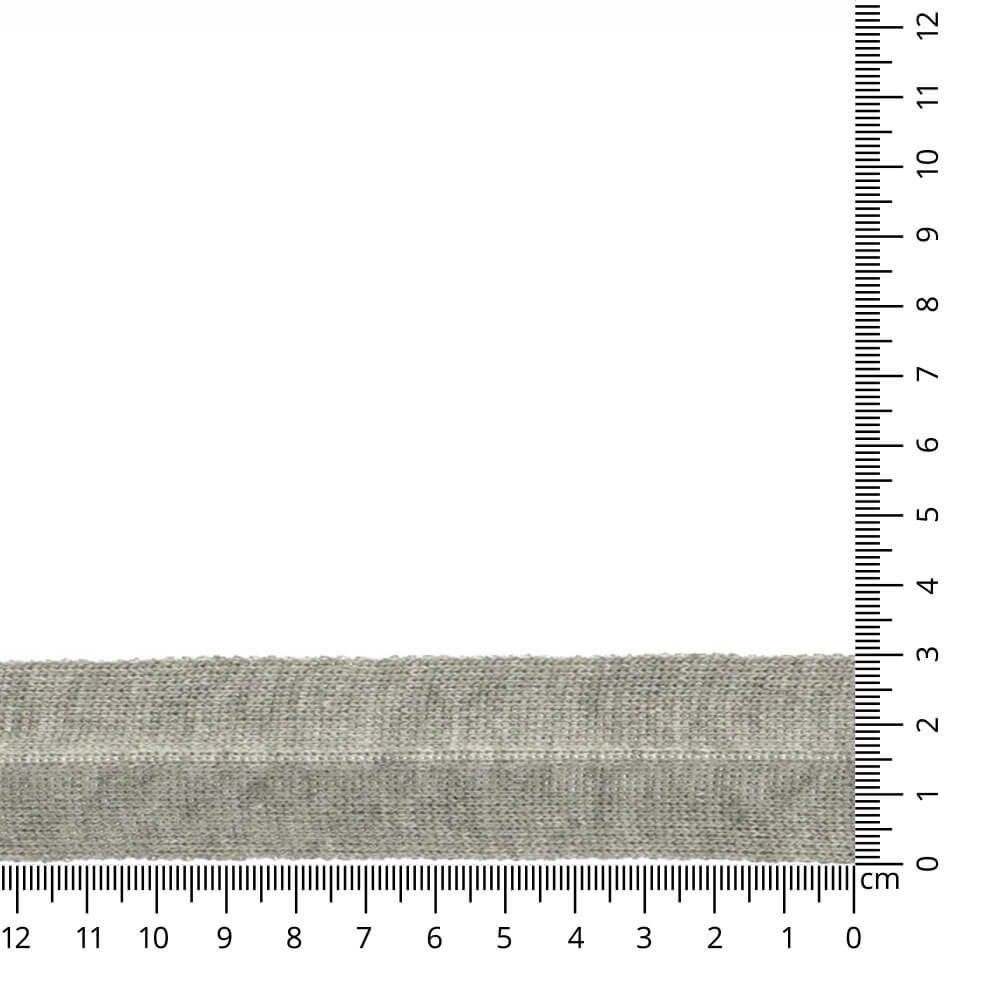 Einfassband Wolltresse grau
