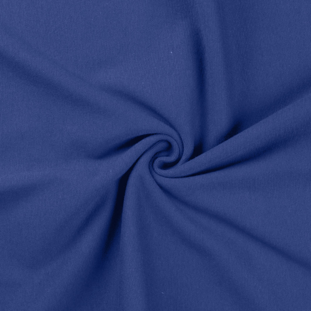 Bündchen Feinstrick Uni blau