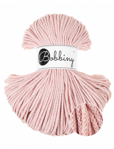 Bobbiny Flechtkordel, 3 mm, glossy pastel pink - limitierte Auflage