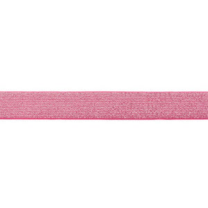 Gummiband Glitzer pink zart -  25mm