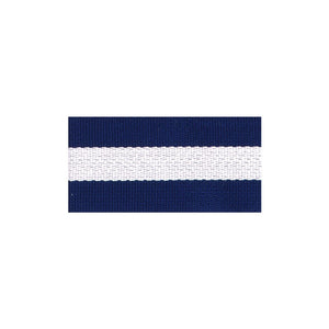 Gurtband Streifen blau/weiß 4cm