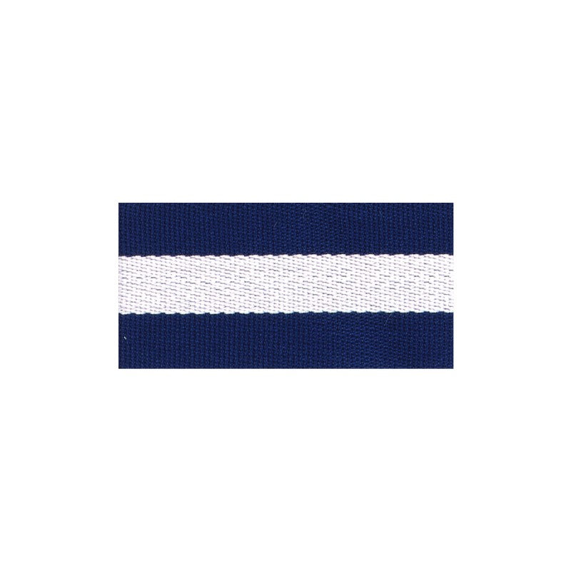 Gurtband Streifen blau/weiß 4cm