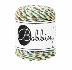 Bobbiny Makramee-Kordel, 3-fach gedreht HOLIDAY GREEN, 1,5mm