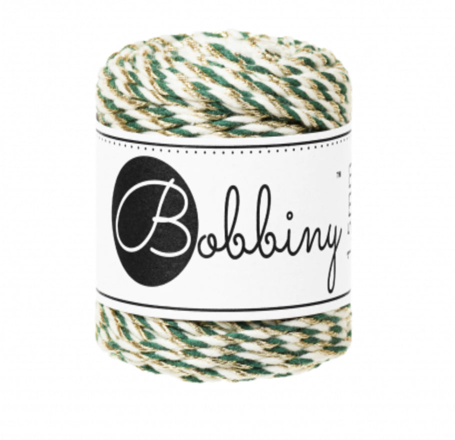 Bobbiny Makramee-Kordel, 3-fach gedreht HOLIDAY GREEN, 1,5mm