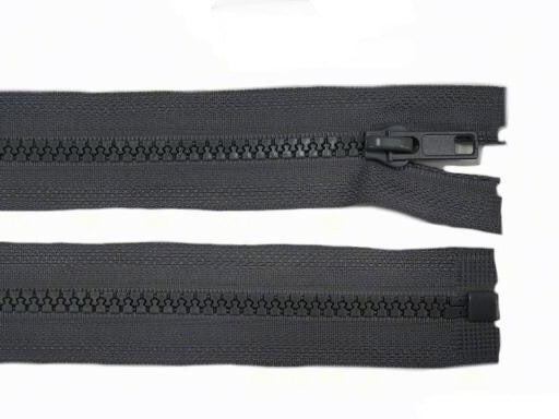 Jacken-Reißverschluss 45 cm grau dunkelgrau