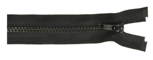 Teilbarer Jacken-Reißverschluss schwarz 40 cm