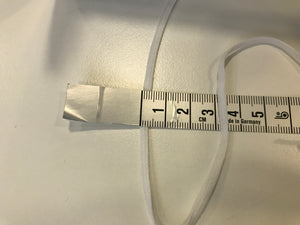 Flachgummi weiß 4mm sehr weich 10m