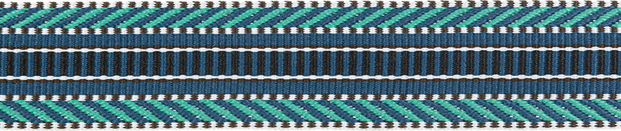 Gurtband 40mm Ethno blau