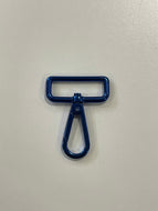 Karabiner 38mm blau glänzend