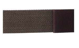 Gurtband 4cm dunkelrot/grau beidseitig