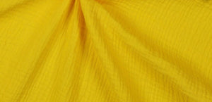 Bio-Musselin Double Gauze Uni gelb lemon