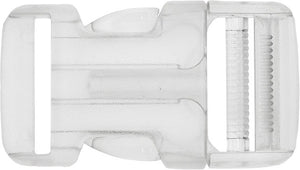 Steckschnalle 30mm transparent