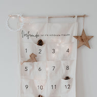 Eulenschnitt Adventskalender Vorfreude creme