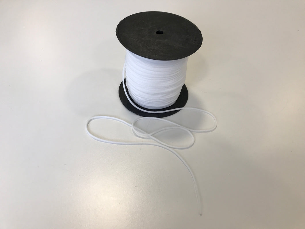 Gummikordel soft cord 2mm weiß
