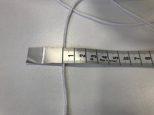 Gummikordel weich 2mm weiß 10m