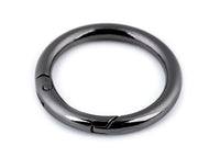 Karabiner Taschenring 40mm außen gunmetal