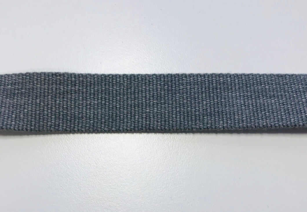 Gurtband 3cm grau meliert