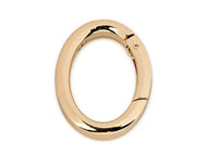Karabiner Taschenring 38mm außen oval gold