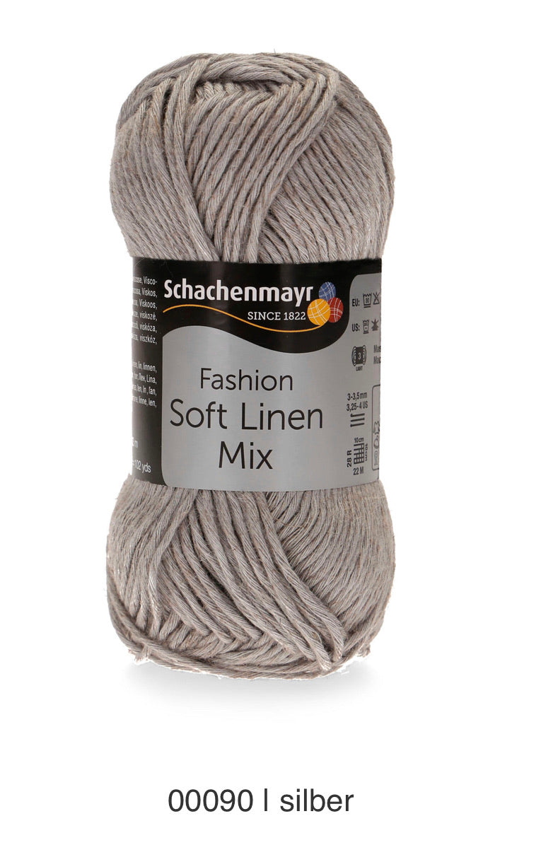 Schachenmayr Soft Linen Mix 50g silber (00090)